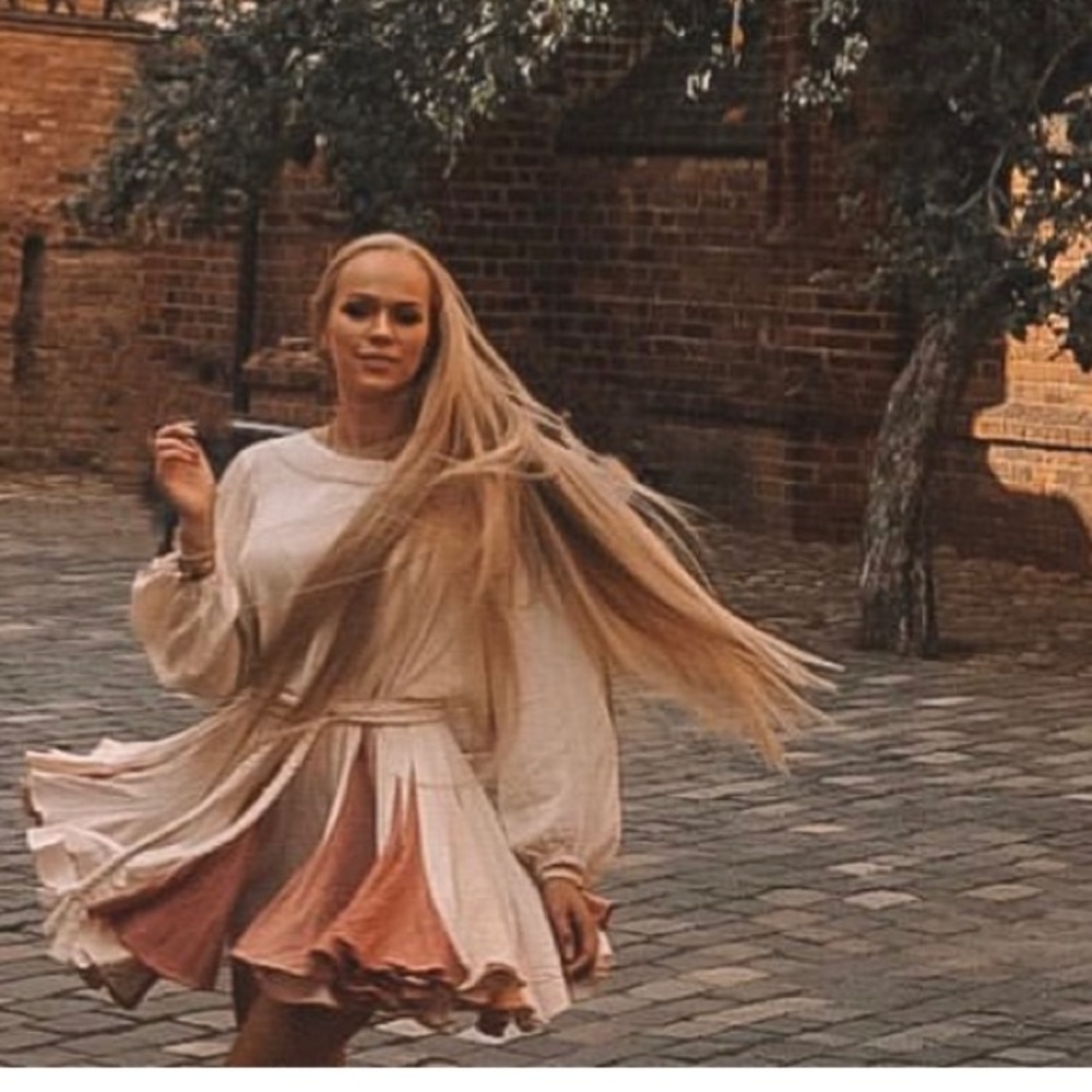 Storia womens dress size s elegant nude colors